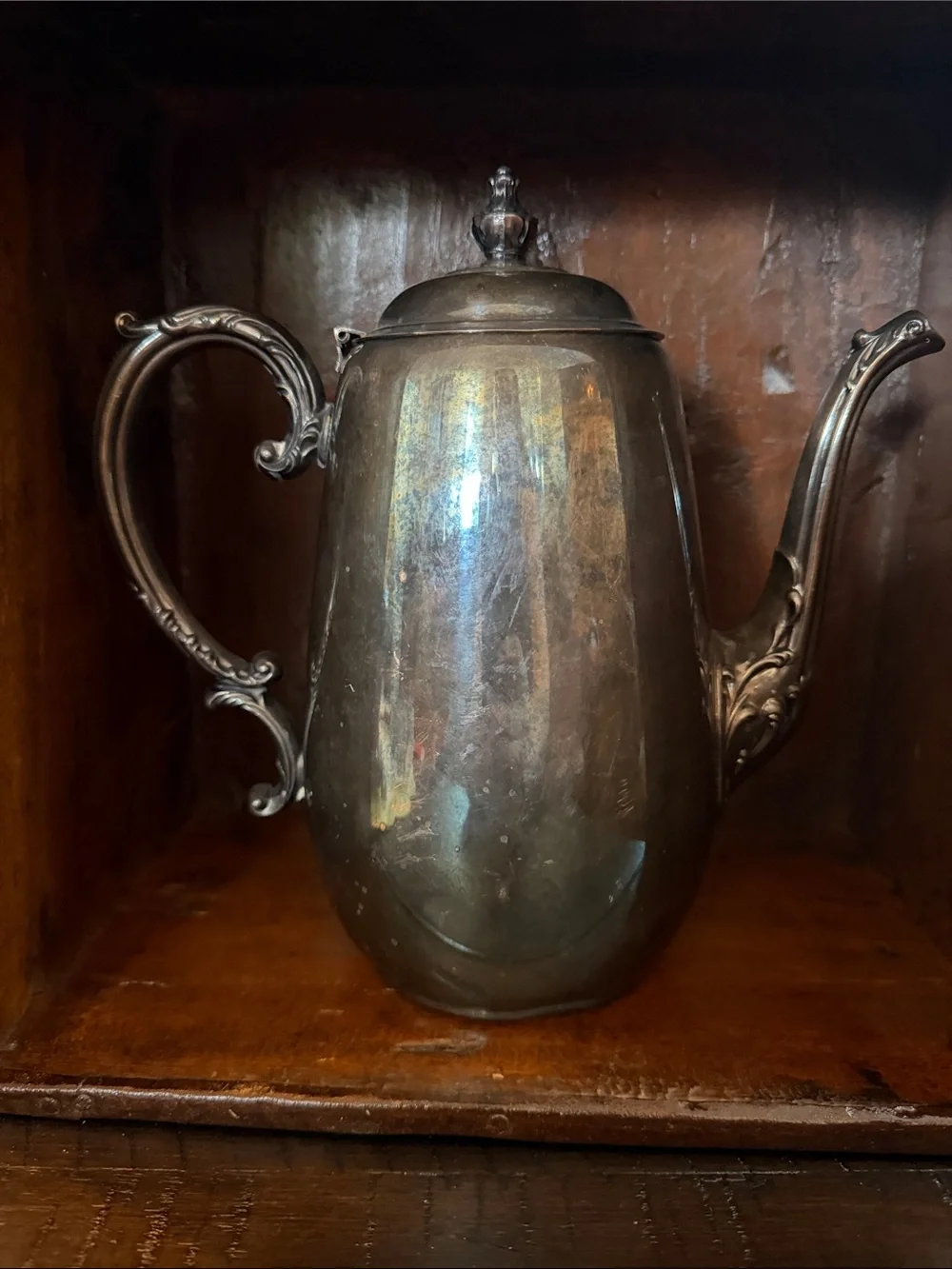 Vintage Silver Plated Coffee Tea Pot by
